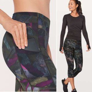 Lululemon Speed Up Crop Aura Dark Chrome Multi Crop Leggings